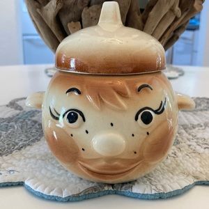 Anthropomorphic Vintage Freckle Condiment Jar